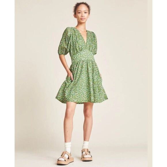 Trovata Birds Of Paradise Pullover Gia Dress Green Womens S - Picture 1 of 7
